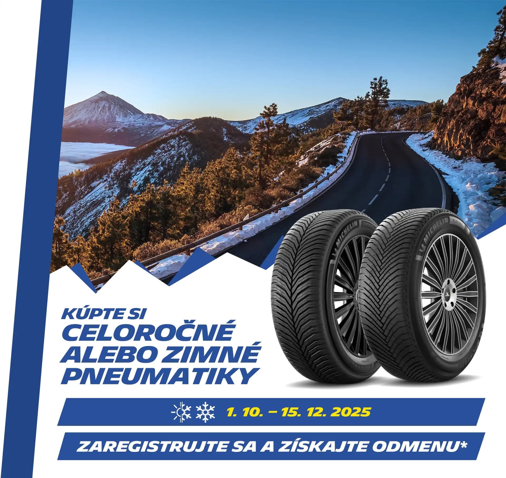 Získajte až 70 € za nákup nových pneumatík MICHELIN!